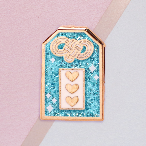 Blue Omamori Charm Mini Pin