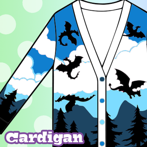 Dragon Cardigan 2XL-3XL