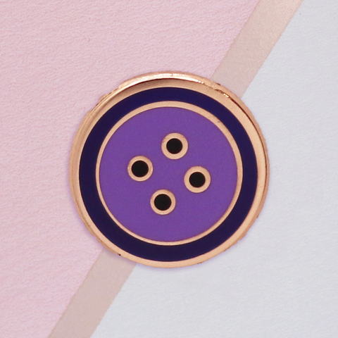 Purple Button Mini Pin