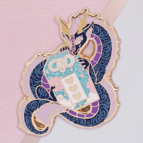 Charm Dragon Enamel Pin