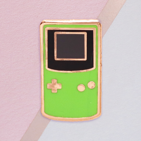 Green Handheld Game Console Mini Pin