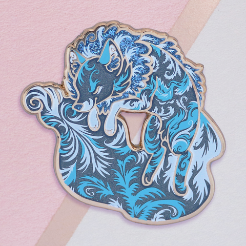 Ice Fox Enamel Pin