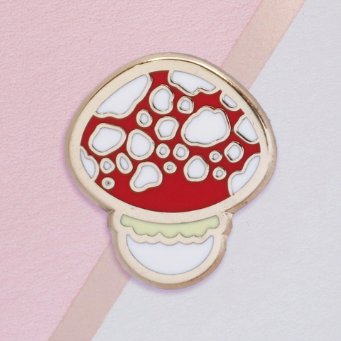 Red Mushroom Mini Pin