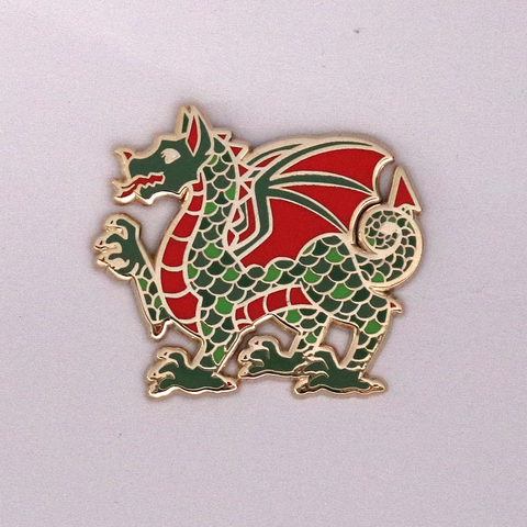 Heraldic Dragon Enamel Pin