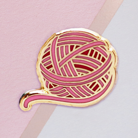 Pink Yarn Mini Pin