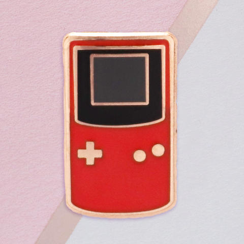 Red Handheld Game Console Mini Pin