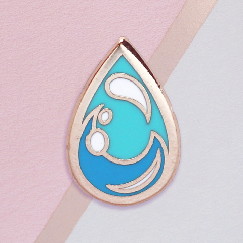 Water Drop Mini Pin